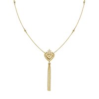 Collana Amen Donna Sacro Cuore in Argento Zircone CLPLCRGBZ - CLPLCRGBZ